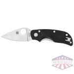 SPYDERCO CAT BLACK G-10 PLAINEDGE