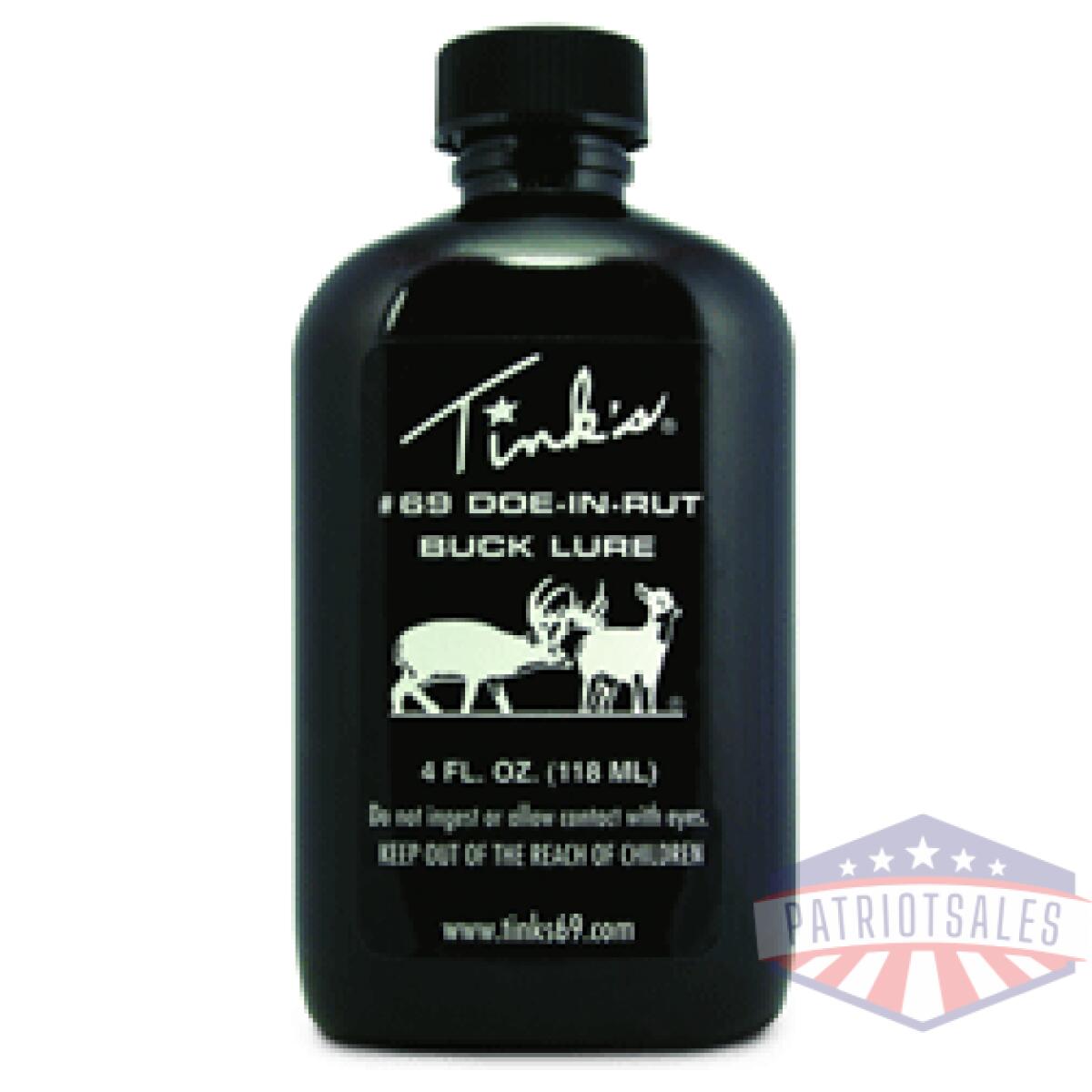 Tinks deer lure #69 doe-in-rut - 4fl oz squirt top bottle - image 1