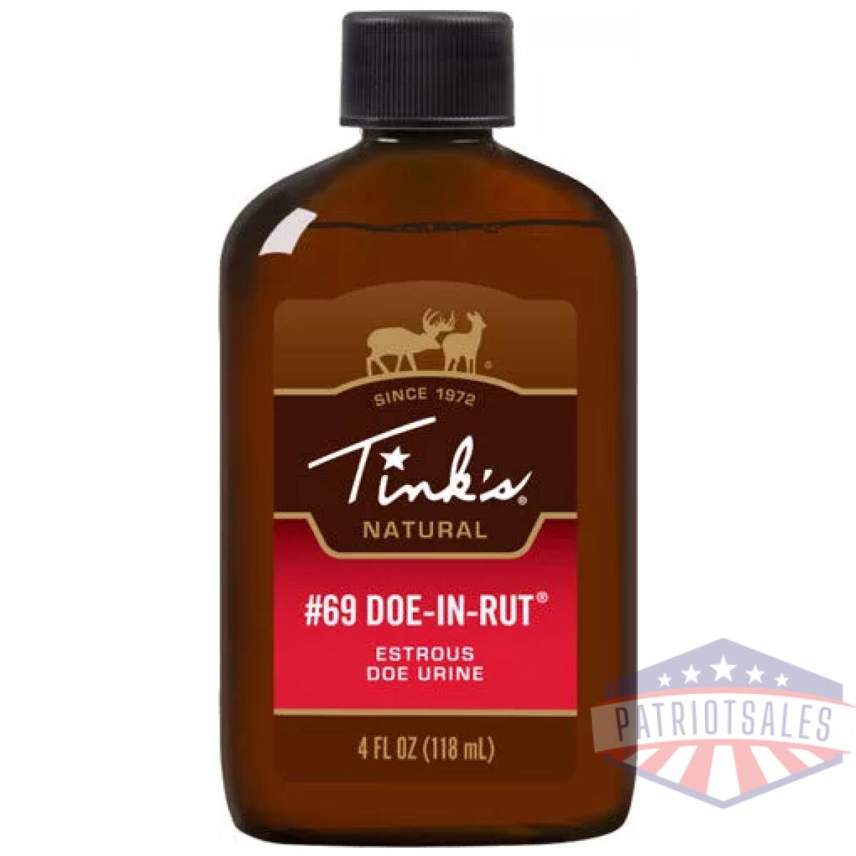 Tinks deer lure #69 doe-in-rut - 4fl oz squirt top bottle - image 2