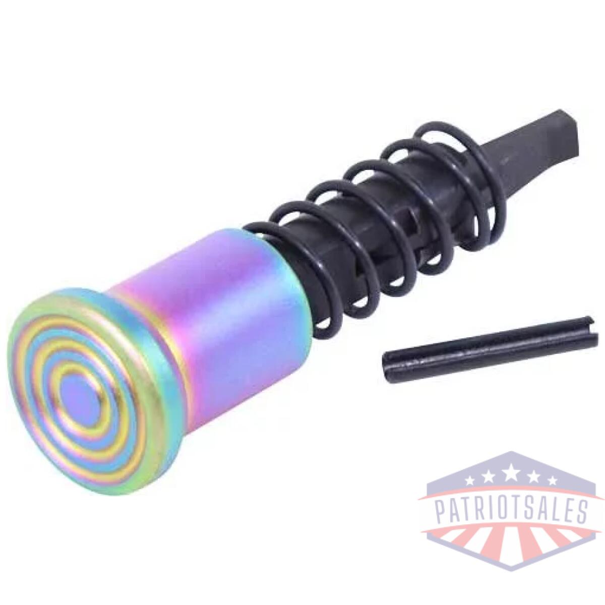 Guntec ar15 forward assist - assembly rainbow pvd coated - image 1