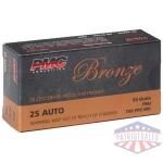pmc 25 acp 50gr fmj-rn - 50rd 20bx/cs