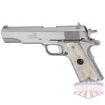 IVER JOHNSON 1911A1 45ACP 5" - FS 8RD CHROME WHITE PEARL GRIP - Image 2