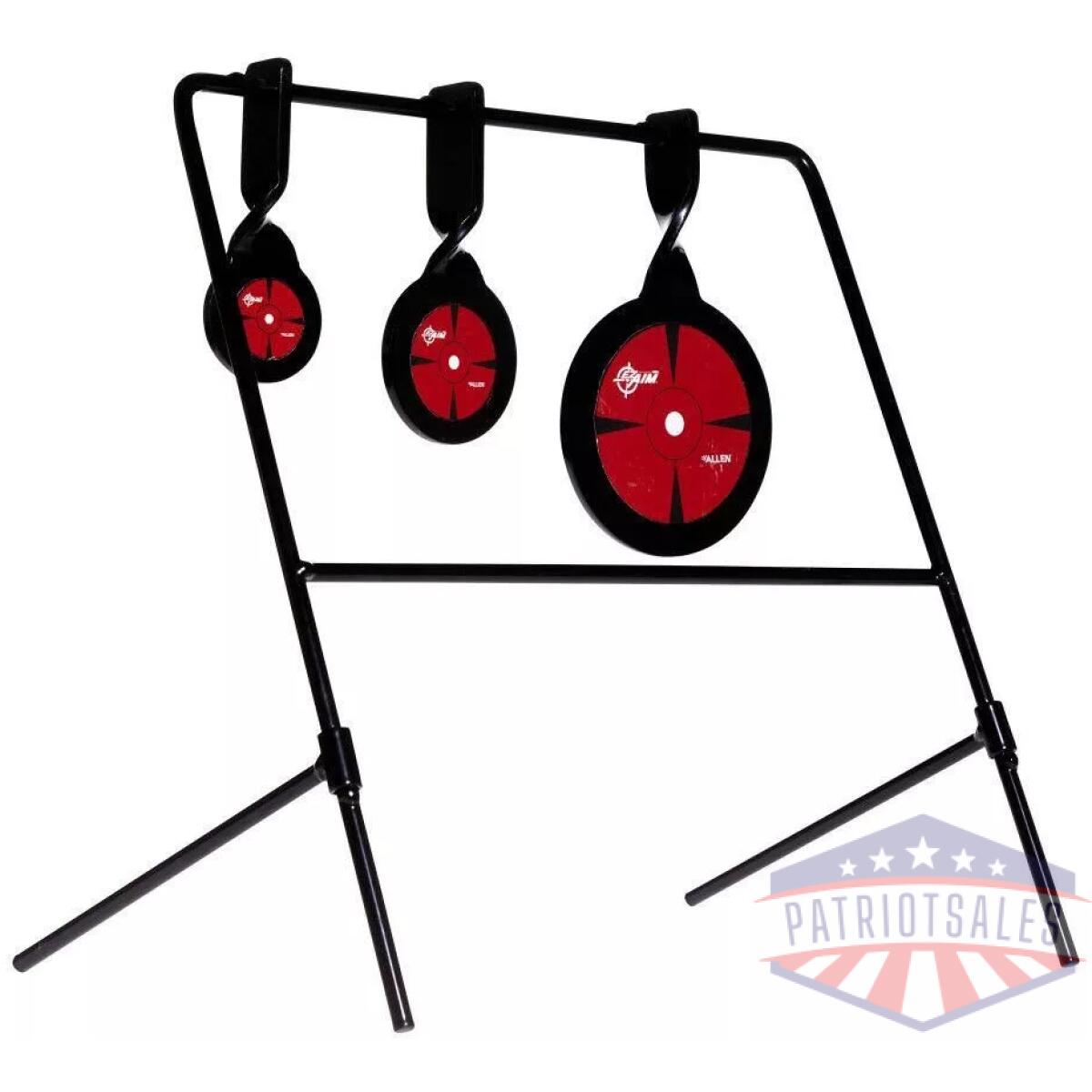 Ez-aim triple deflector spinner target system rimfire. 22 cal. & air guns 10. 75"w x 12. 5"h - black/red - image 1