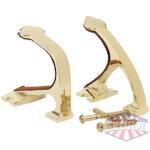 Allen Shotgun and Rifle Wall Mount Hooks Brass
