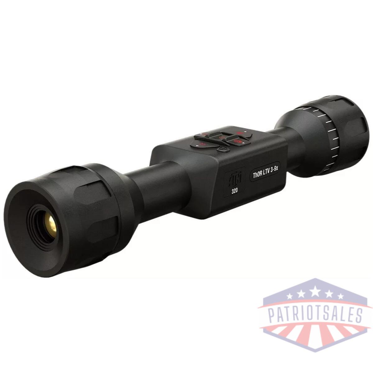 Atn thor ltv 3-9x 320x240 12 micron ultra lite thermal rifle scope w/ video recording - image 1