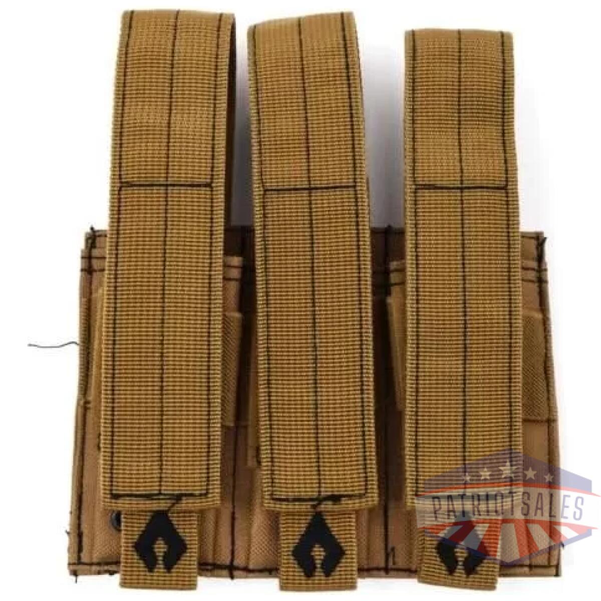 Advance warrior solutions pistol triple mag pouch tan - image 1