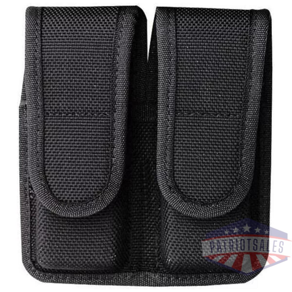 Bianchi model 7302h accumold double magazine pouch colt government. 380 hook and loop black - image 1