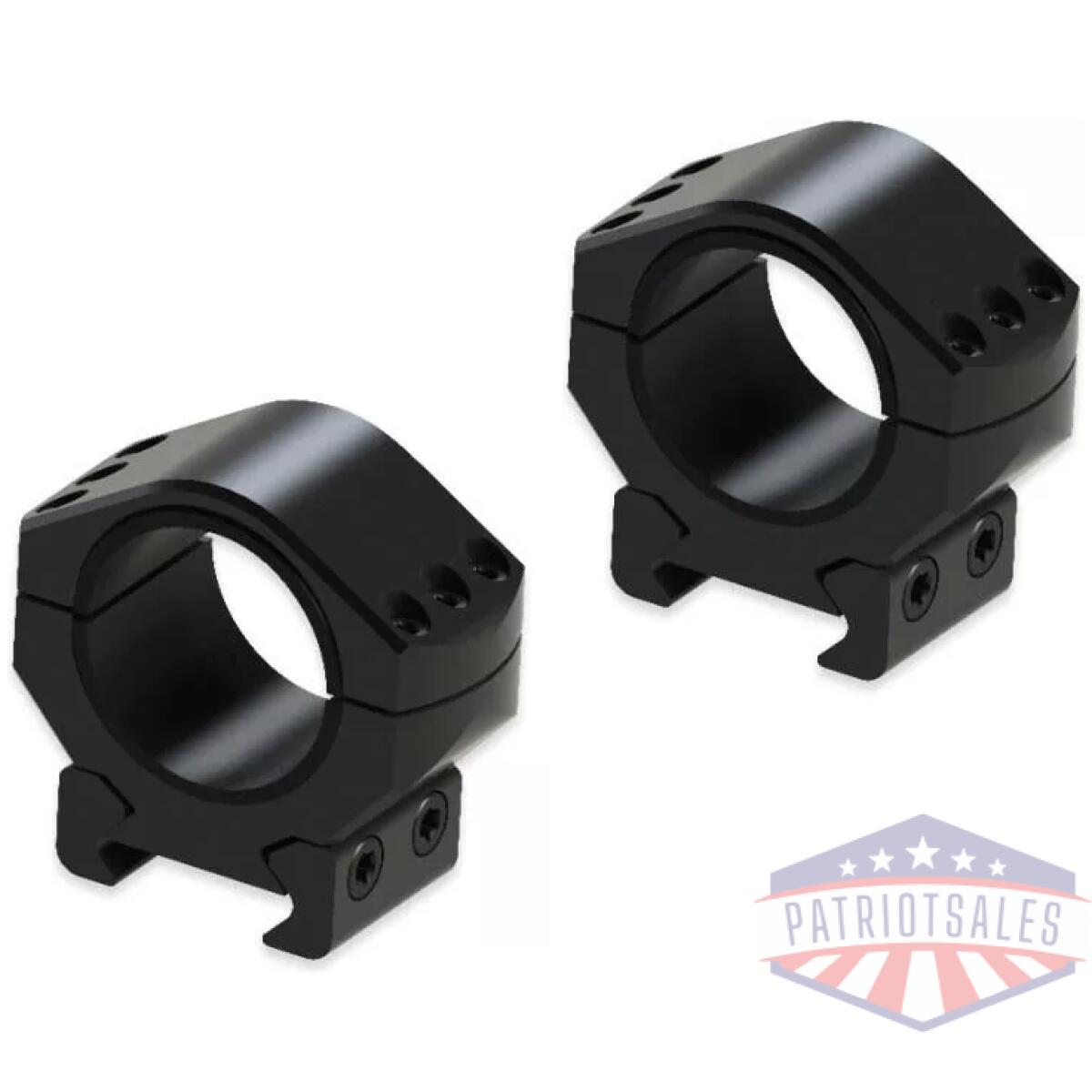 Burris steel xtr signature scope ring set with pos-align offset inserts 1" 1. 00" height - matte - image 1