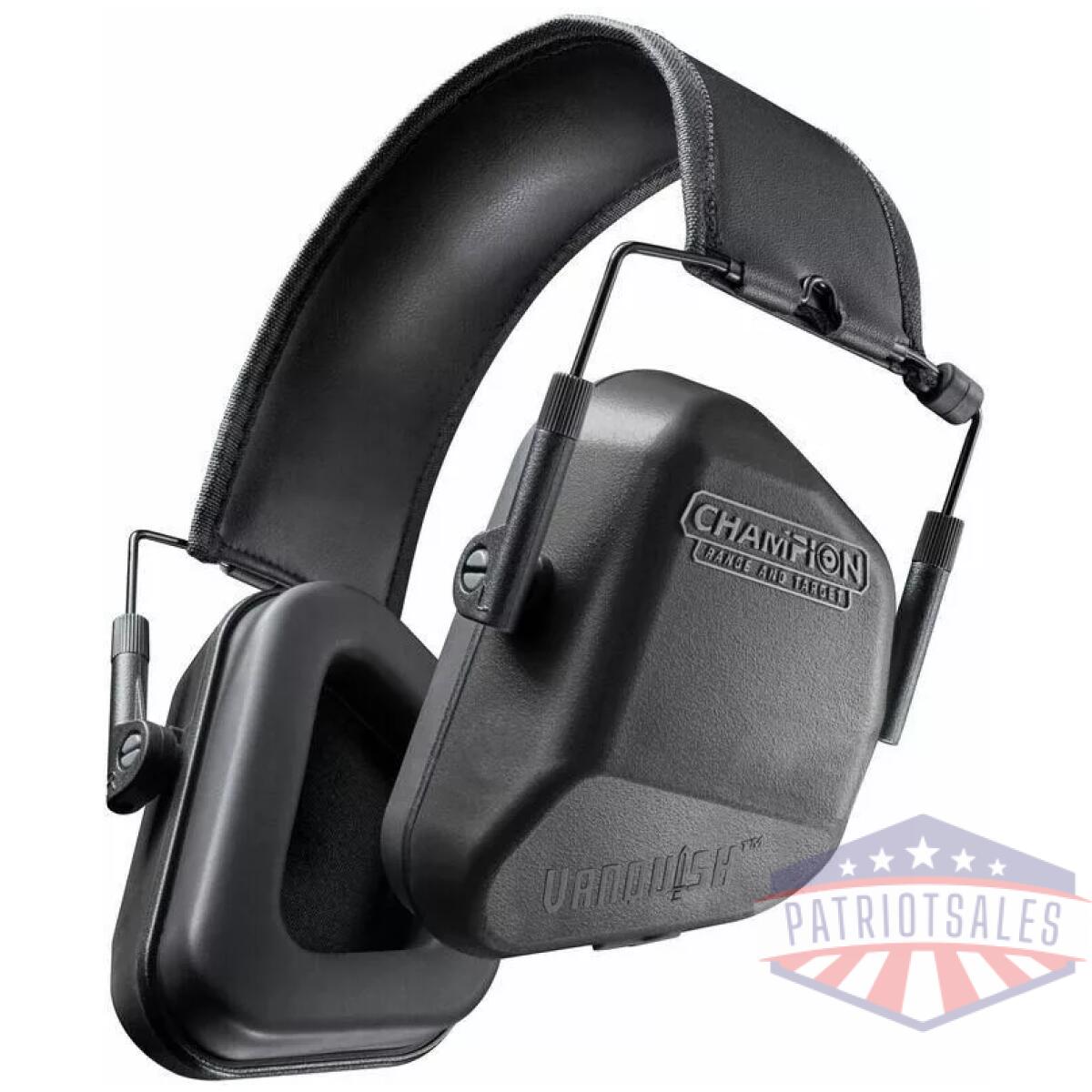 Champion vanquish passive ear muffs 24 nrr black - image 1