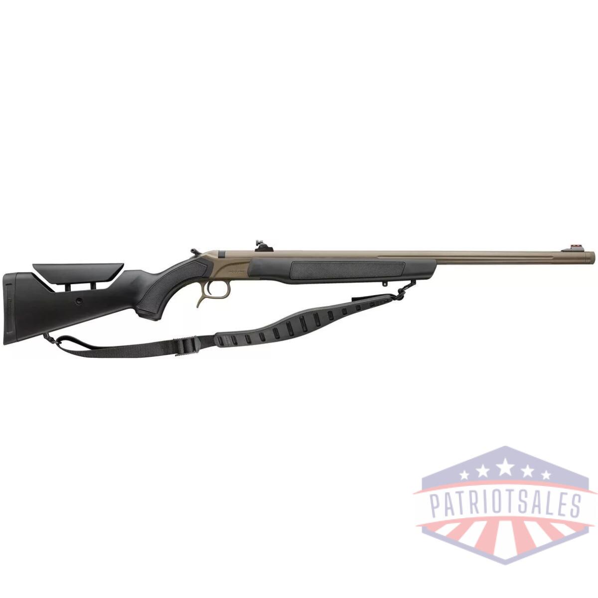 Cva  accura lr-x muzzleloader 50 cal 30" threaded 3/4x24 cerakote fde/nitride black - image 1