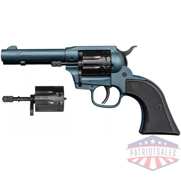 Diamondback Sidekick Checkered Polymer Grip Handgun .22 WMR/.22 LR 9rd Capacity 4.5" Barrel SA/DA Jesse James Blue