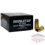 Double Tap Bonded Defense Handgun Ammunition .40 S&W 180gr JHP 1100 fps 20/ct