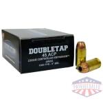 Double Tap Controlled Expansion Handgun Ammunition 45 Auto 230gr JHP 1000 fps 20/ct