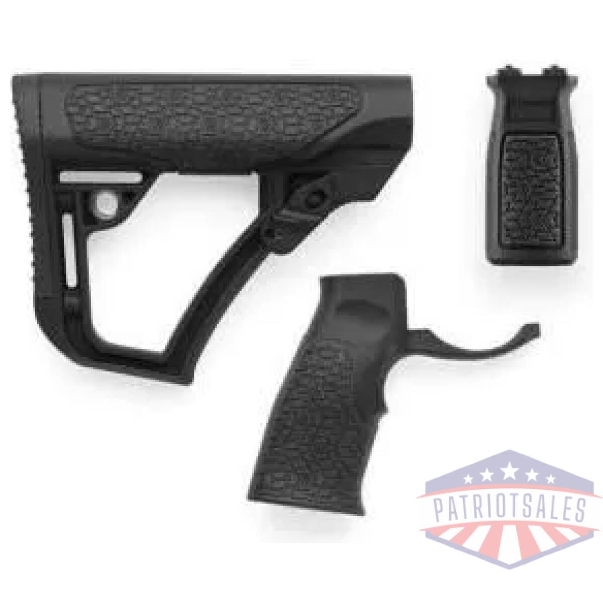 Daniel defense buttstock pistol grip & m-lok vertical foregrip combo - black - image 1