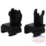 TacFire AR Front & Rear Flip Up Iron Sights