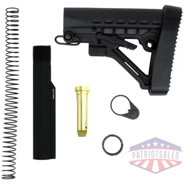 Tacfire AR-15 Mil Spec Buffer Tube Kit with QD Attachments