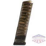 Elite Tactical Systems Carbon Smoke Handgun Magazine for Glock 43 9mm Luger 12/rd