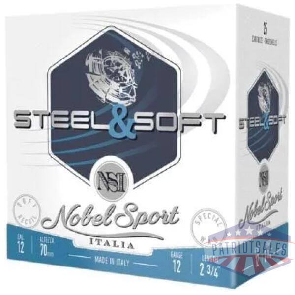 Noble Target Steel Shotshells 12 ga 2-3/4" 1 oz 1280 fps #7 25/ct
