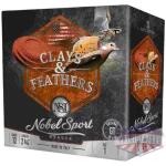 Nobel Sport Clays & Feathers Shotshells 12ga 2-3/4" 1oz 1300 fps #8 250/rd Case (10-25/ct Boxes)