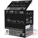 Migra Waterfowl Steel Shot Shotshell 12 ga 3" 1-1/4 oz 1430 fps #2-BB 25/ct