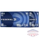 Federal Range Pack Rimfire Ammunition .22LR 40gr LRN 1200 fps 3200/ct Case (4-800/ct Boxes)