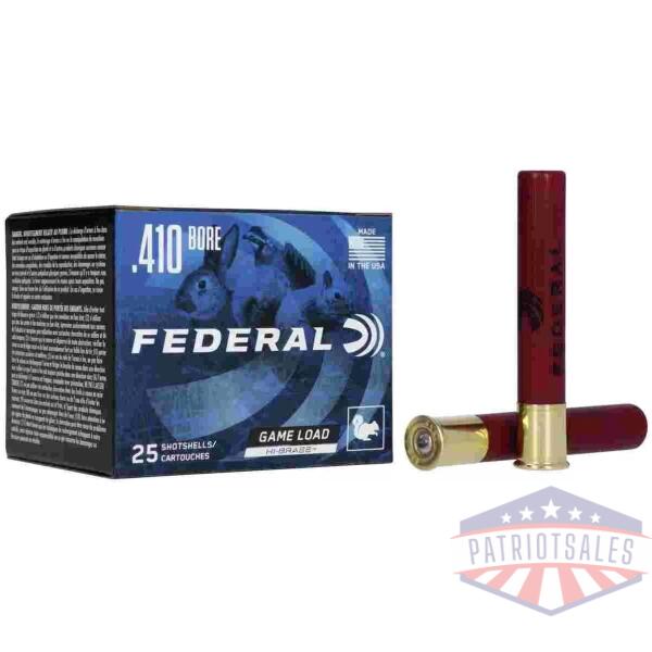 Federal Game-Shok Upland Game - Hi Brass Load - .410ga 3" 11/16oz. #4-Shot 25/Box