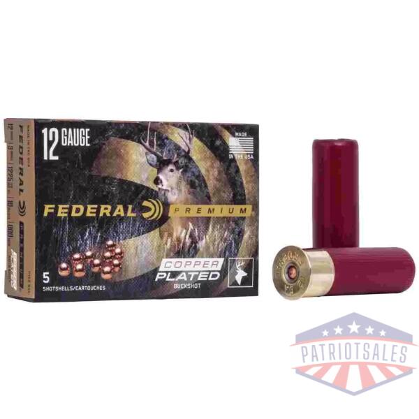 Federal Premium Vital-Shok 12 ga 3" 10 plts #000 1225 fps 5/ct