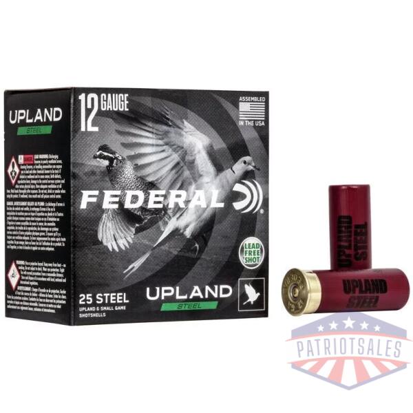 Federal Upland Steel Shotshell 12 ga 2-3/4" 1oz 1400 fps #7.5 25/ct