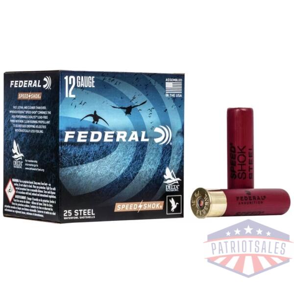 FEDERAL SPEED-SHOK HIGH VELOCITY STEEL 12GA 3-1/2" 1-3/8OZ T AMMO 25RD