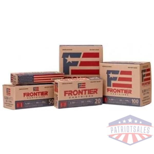 Hornady Frontier Rifle Ammunition .223 Rem 55 gr HP-MATCH 3240 fps 500/ct case