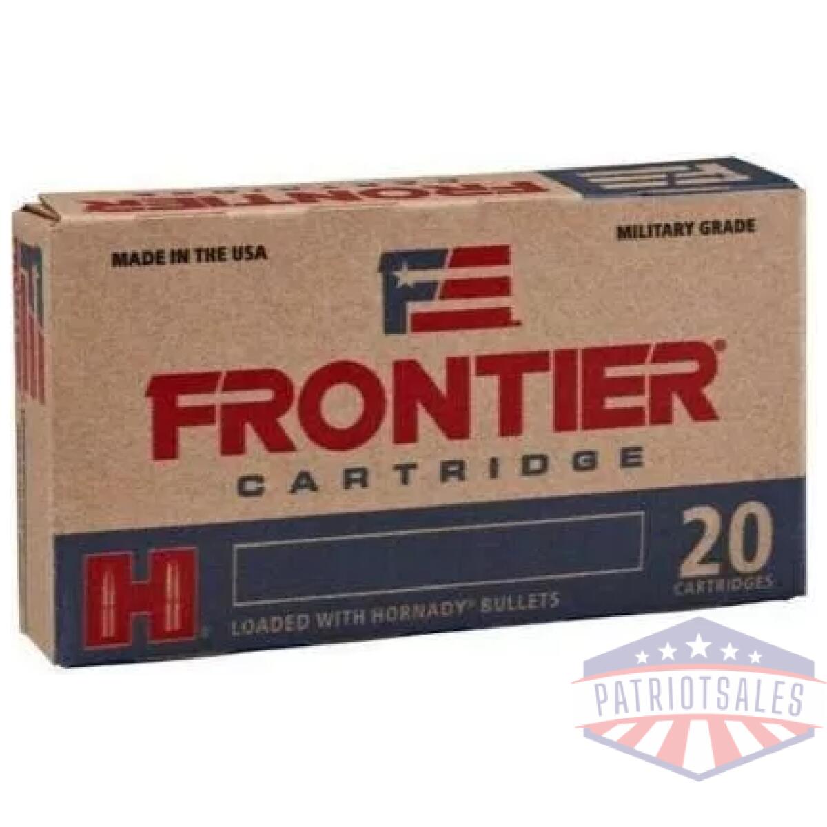 Hornady frontier rifle ammunition. 223 rem 68 gr bthp-match 500/ct case (25-20/ct boxes) - image 1