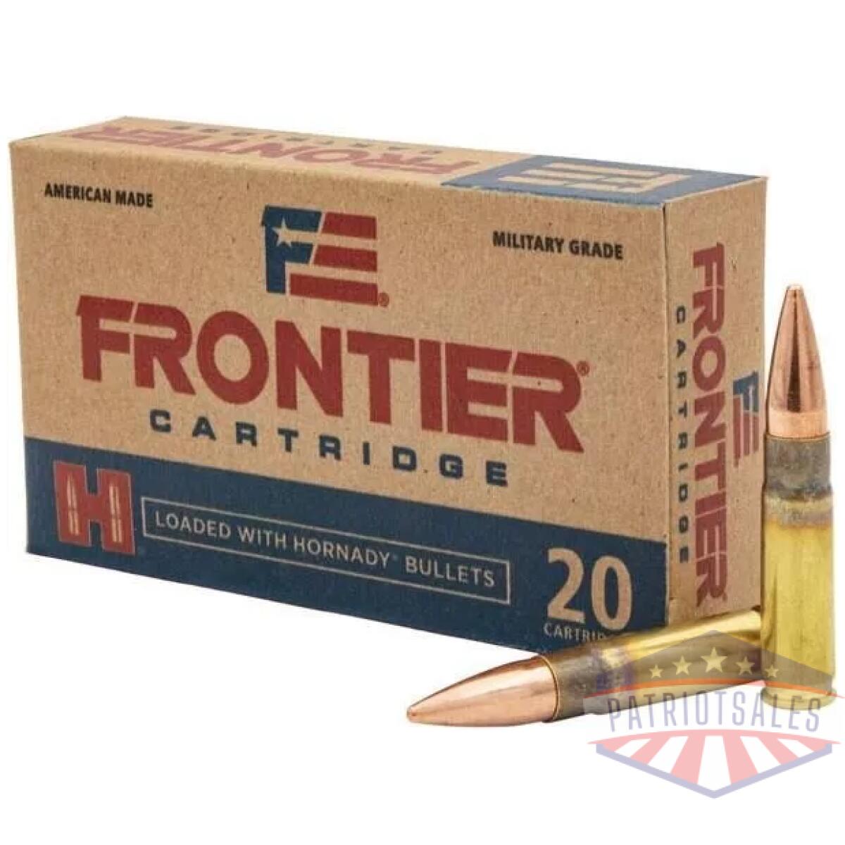 Frontier rifle ammo. 300 blk 125 gr fmj 2175 fps 200/ct (10 boxes of 20/rd) - image 1
