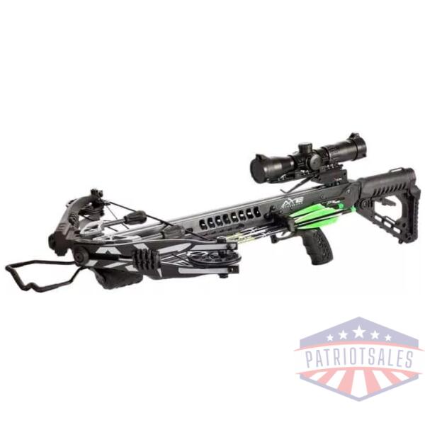 Carbon Express Axe 400 Crossbow with Scope Quiver & PileDriver Crossbolts