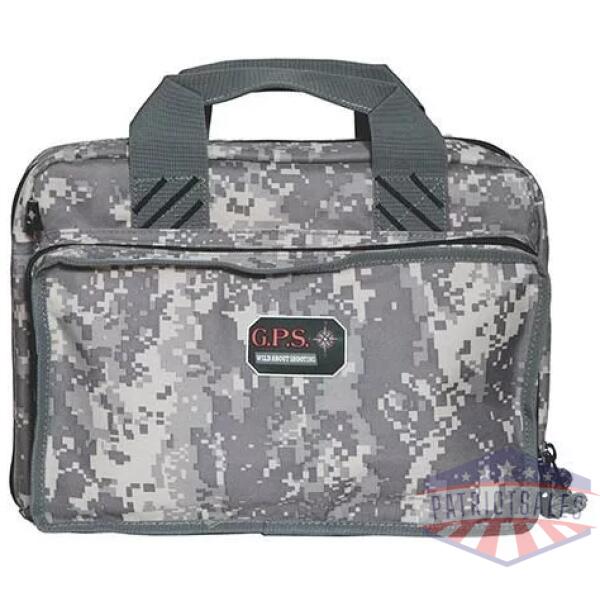 G-Outdoors Quad Pistol Range Bag with Magazine Storage & Dump Cups-Fall Camo
