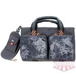 G-Outdoors Double Pistol Range Bag with Mag Storage and Glasses Case Grey