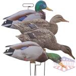 Higdon Outdoors Flats Mallard Duck Motion Silhouettes 12/ct