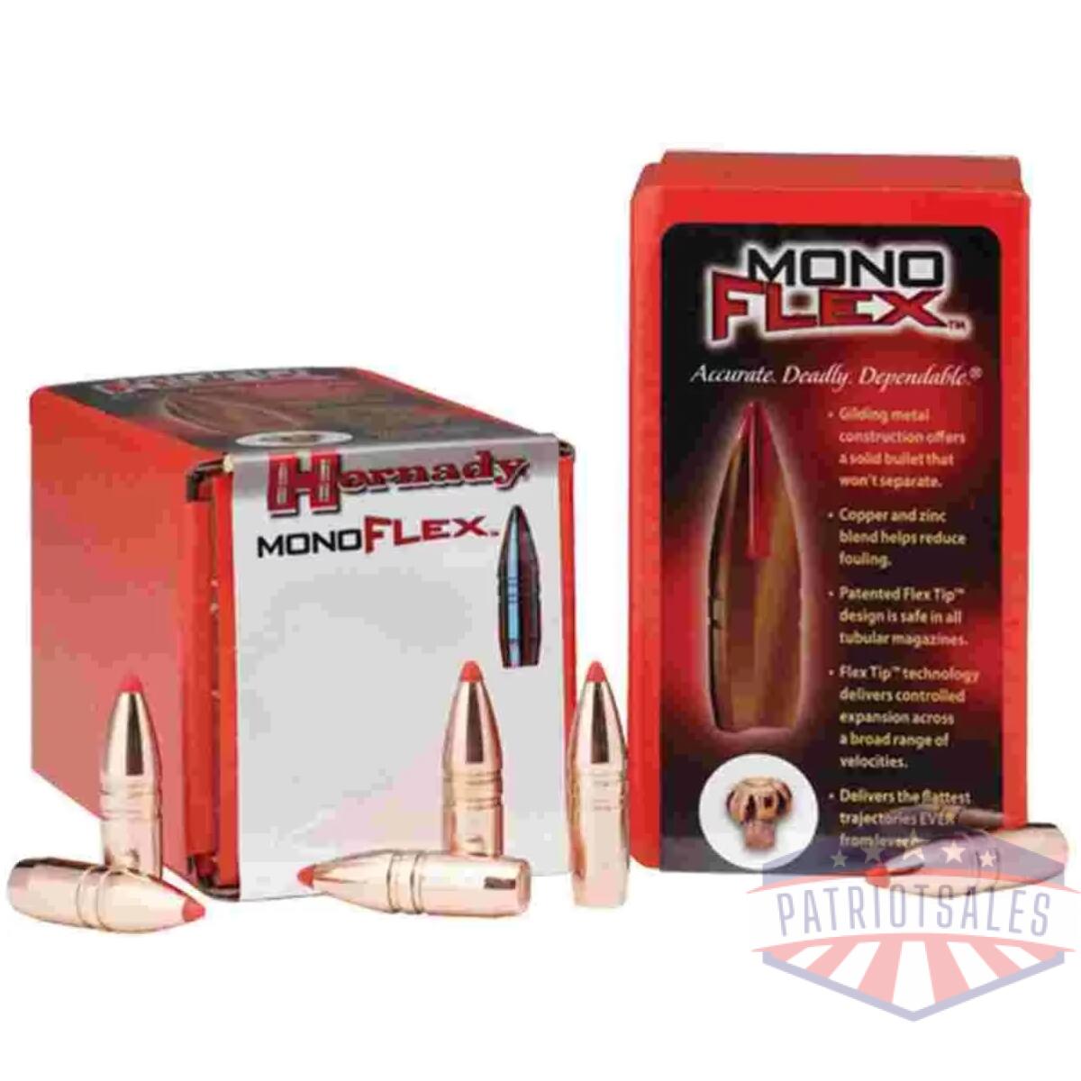 Hornady monoflex rifle bullets. 30-30 win. 308" 140 gr mflx 50/ct - image 1
