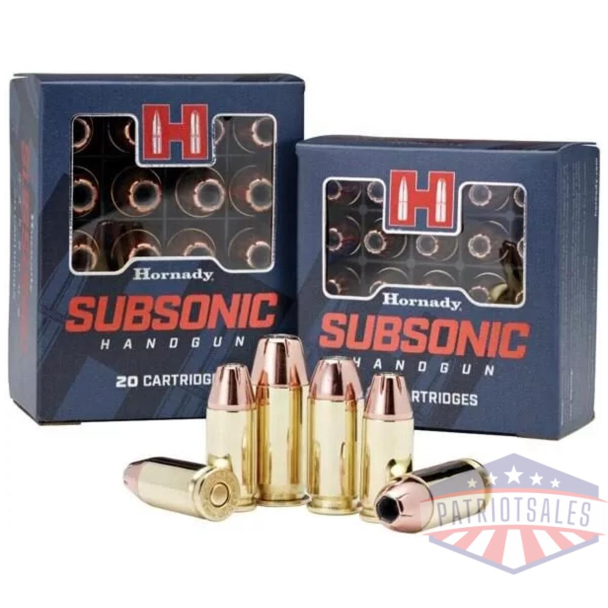 Hornady subsonic ammunition 9mm luger 147 gr xtp 975 fps 25/ct - image 1