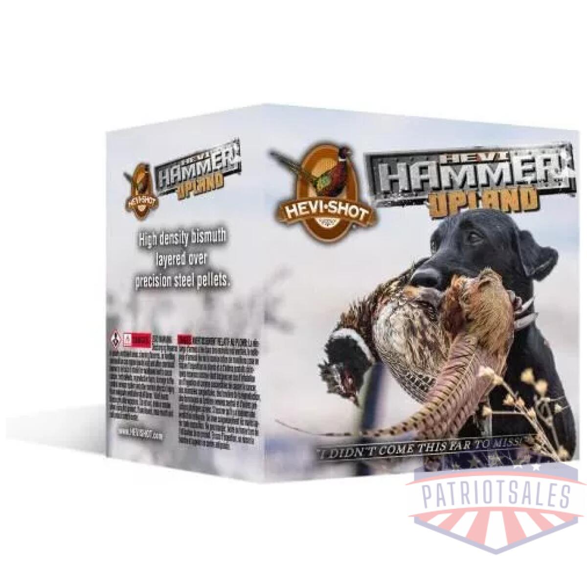 Hevi-shot hevi-hammer upland shotshells 12 ga 3" 1-1/8oz #5 1350 fps 25/ct - image 1