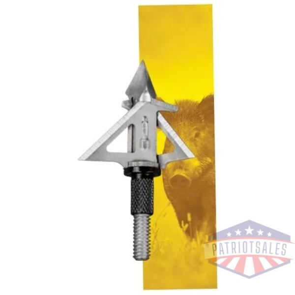 SIK 3-Blade Mechanical F3CB Crossbow Broadhead - Silver and Black