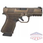 Black Rain Frontline+ Handgun 9mm Luger 15rd Magazine 3.75" Barrel Burnt Bronze Battleworn Finish Optic Ready