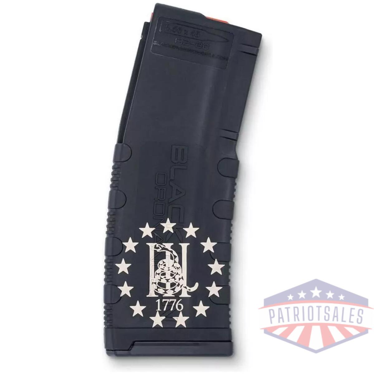 Black rain ordnance 3 percent 1776 rifle magazine 5. 56x45 nato 30/rd - image 1