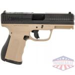 FMK Mach 9 Handgun 9mm Luger 10rd Magazine(1) 4" Barrel Optic Ready FDE Frame