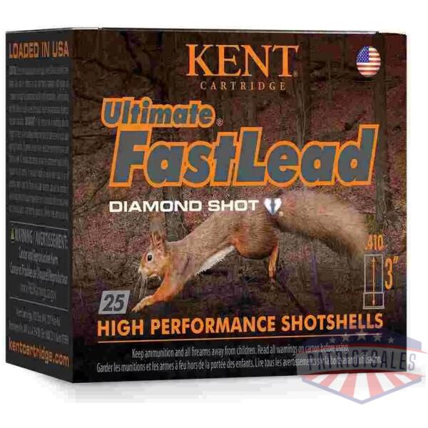 Kent Ultimate FastLead Upland Shotshell 410ga 3" 11/16oz 1150 fps #6 25/ct