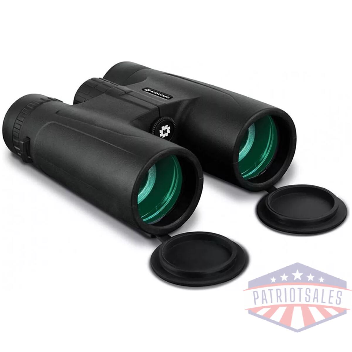 Konus compact binocular 10x42mm black rubber roof prism - image 1