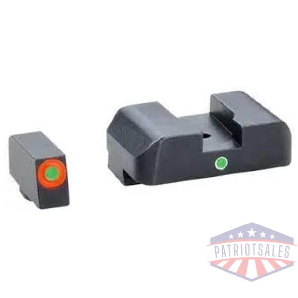 Green Tritium Outline Orange/Green Single Dot forGlock 29-30-31-32-36-40-41