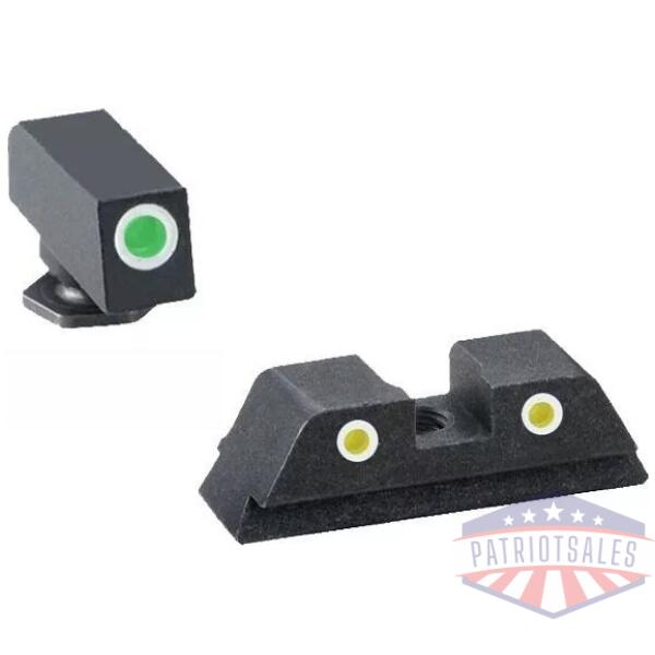 Ameriglo Classic Tritium NIght Sight Set 3-Dot for Gen5 Glock 17 19 19x 26 34