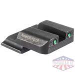 Ameriglo 2-Dot Tritium Rear Handgun Sight for S&W M&P Shield (Excludes EZ) Green with Black