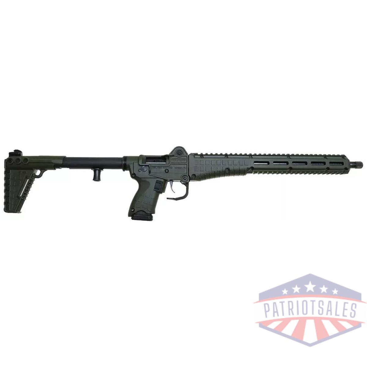 Keltec sub2000 gen 3 rifle 9mm luger 10rd magazine 16. 15" barrel green - image 1
