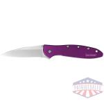 Kershaw Leek Folding Knife 3" Drop Point Blade Purple